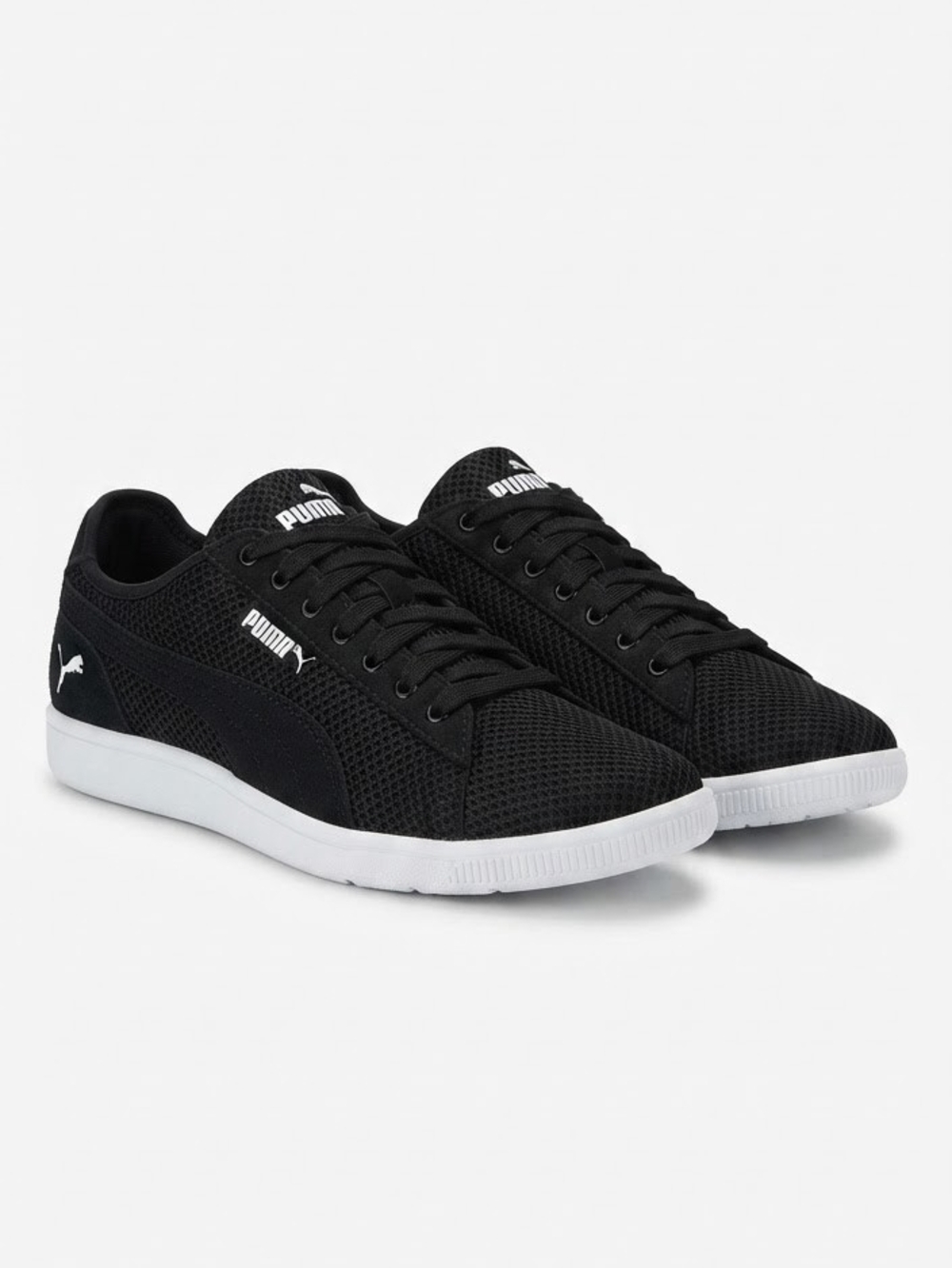 Puma Black Mesh SoftFoam+ Walking Sneakers Women’s Size 7.5 Athletic Casual Shoe